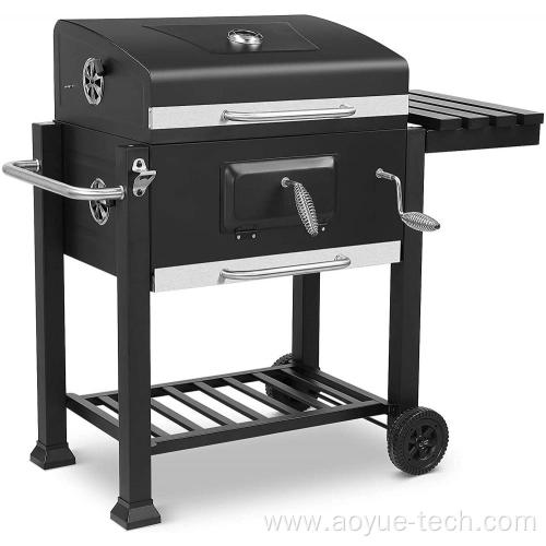 Large Portable Trolley Barrel Charcoal BBQ Grill